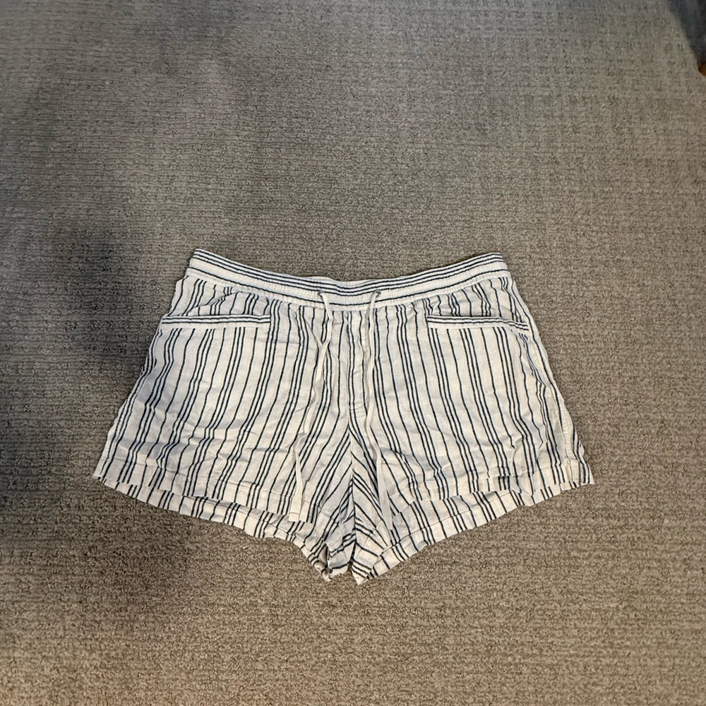 GAP Women's Navy Striped Shorts